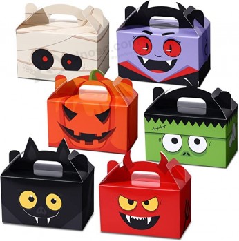Halloween Süßigkeiten Leckerli Box Set Halloween Süßes oder Saures Goodie Boxen Halloween Party Gastgeschenke Boxen für Halloween Geburtstag