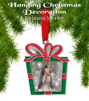 DOG BREED PRESENT/GIFT SHAPED CHRISTMAS ORNAMENT