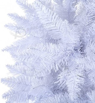 Alberi di Natale, albero a matita bianco pieghevole con supporto in metallo da 800 punte, adatto per angolo di casa, appartamento