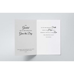 Creations Greatest Gift Tarjeta de Navidad Religiosa - Pack de 24