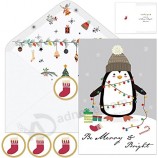 Cartes de Noël - 36 cartes de bonnes vacances avec enveloppes animaux mignons cartes de voeux de vacances en vrac Set boîte cartes de Noël