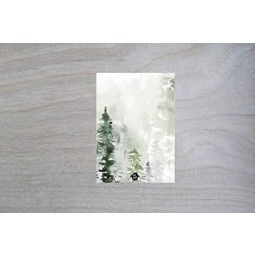 Inspirationen Religiöse Frohe Weihnachten Karte mit Botschaft auf der Innenseite. Enthält 25 Karten und Umschläge (grüner Baum)