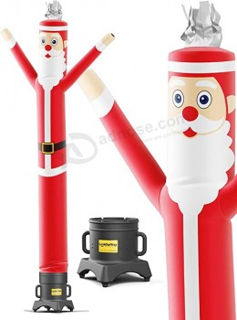 anta Claus Christmas Themed 10-Feet Tall Air Dancers Inflatable Tube Man Complete Set with Blower