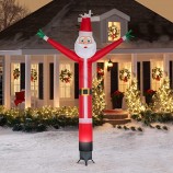 Gemmy 12' 애니메이션 Airblown Jolly Jiggler Santa w/내부 스포트라이트, 고품질