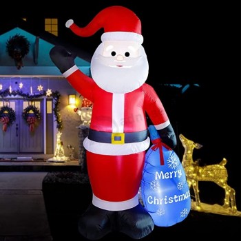 6ft Gonfiabili di Natale Blow Up Yard Decorazioni, Gonfiabile Babbo Natale Decorazione All'aperto di Natale per Natale