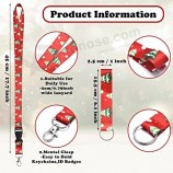 20 stuks kerst lanyards voor ID badges sleutelhangers polsbandje seizoensgebonden vakantie lanyards ID badge houder voor kinderen leraren verpleegkundigen artsen