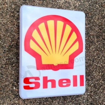 SHELL LED ILLUMINATO LIGHT UP BOX GARAGE SIGN AUTOMOBILIA BENZINA PETROLIANA