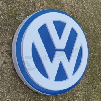 VWフォルクスワーゲン特大24インチLEDウォールサイン照明ライトボックスレアディスプレイ