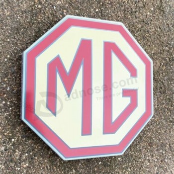 MG 1927-1952 ЗНАЧОК СВЕТОДИОДНЫЙ СВЕТОВОЙ КОРОБ ЗНАК ГАРАЖ БЕНЗИН ГАЗ И НЕФТЬ MGB TF