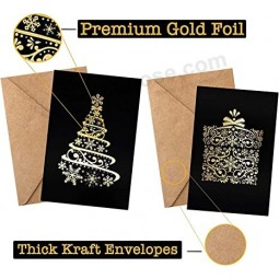 48 einzigartige Weihnachtskarten sortiert - Weihnachtsgrußkarte in 48 einzigartigen Designs - verschiedene Weihnachtsgrußkarten - Familie Weihnachtskarten