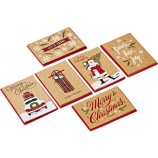 Hallmark Набор рождественских открыток в коробках, деревенский крафт (6 дизайнов, 36 открыток с конвертами) (5XPX2308)