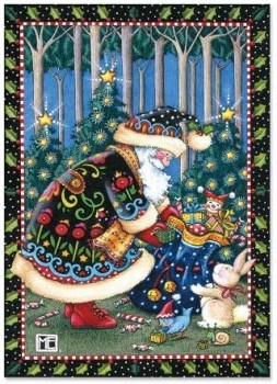 Mary's Woodland kerstkaarten door Mary Engelbreit - Set van 18, 5