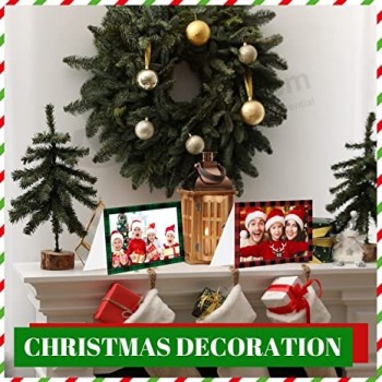 120 Set Weihnachten Fotorahmen Grußkarten mit Umschlägen und Aufklebern Weihnachten süße Urlaubskarte Set