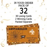 Festa di Halloween Gioco Gratta E Vinci Carte (32 pz) Buon Halloween Party Game Buoni Festive Raffle Giochi Premi Halloween Festa Gioco
