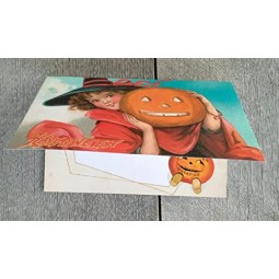 Biglietti d'auguri 12 grandi biglietti d'auguri ~ Cartoline d'epoca ristampa auguri di Halloween saluti