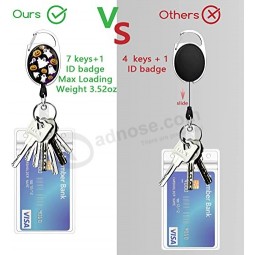 Halloween Kürbis Ghost Lanyards für ID-Badges, einziehbarer ID-Badge-Halter mit abnehmbarem Lanyard