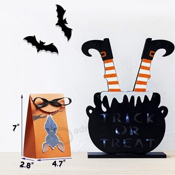 Boîtes de friandises d’Halloween Paquet de 12 sacs de bonbons ou de friandises, Sacs de cadeaux pour les enfants, parfaits pour les bonbons, les friandises et les collations, Boîte