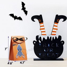 Halloween-Leckerliboxen 12er-Pack Süßes oder Saures Taschen, Goodie-Bags für Kinder, perfekt für Süßigkeiten, Leckereien und Snacks, Geschenkboxen aus Papier für Halloween