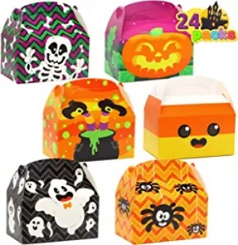 24 pz 3D Halloween House Scatole di Cartone Goodie (6