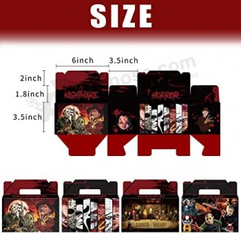 Sacs cadeaux de fête de film d’horreur pour film d’horreur Fournitures de fête d’anniversaire Favor Movie Halloween Goodie Bags