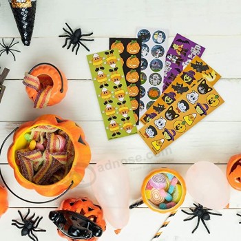 Adesivi di Halloween per bambini, 100 fogli con 1200 adesivi, ottimo per bomboniere di Halloween