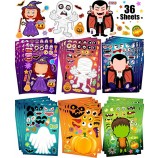 Halloween Stickers for Kids Make Your Own Halloween Stickers, Halloween favors for Kids, Halloween Crafts for Kids Halloween Party Favors