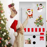 Autocollants de faveur de fête de Noël, 24 feuilles Faites vos propres autocollants de Noël DIY, Noël DIY Party Jeux Autocollants Autocollants de décoration pour enfants Party