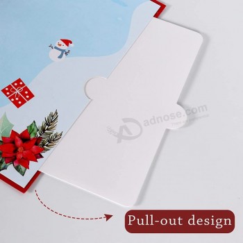 3D pop-up kerstkaarten bundel, 2 Pack Santa stoomtrein, rendieren wenskaarten, handgemaakte papieren kaart voor familie, vrienden