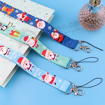 süßes Schlüsselanhänger Lanyard für Frauen Weihnachtsthema Schlüsselanhänger Halter Lanyard Strap Cruise Lanyard für Schiffskarten