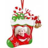 2022 Adorno personalizado El primer regalo de adorno de Navidad del bebé Decoración del bebé Árbol de Navidad Ornamen Mi primera Navidad