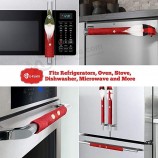 Gnome Natale Frigorifero Maniglia Copre Set di 8, Adorabile Svedese Tomte Cucina Elettrodomestico Maniglia Copre Forno A Microonde Lavastoviglie Frigorifero Porta Frigorifero