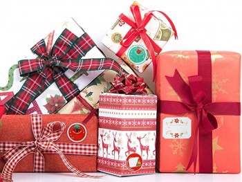 360ピースクリスマスステッカーラベル自己接着タグステッカーサンタ雪だるまクリスマスツリー鹿ホリデー装飾プレゼントラベルステッカークリス