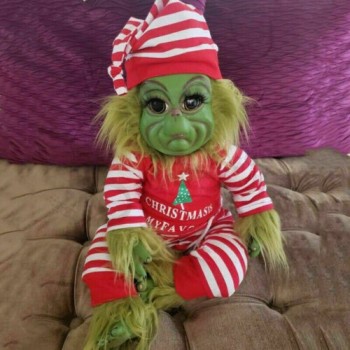 クリスマスグリンチベビーグリンチ人形ぬいぐるみぬいぐるみクリスマスキッズギフト家の装飾