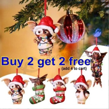 Gremlins Gizmo Fairy Light Santa Hat 크리스마스 피규어 장식품 장식