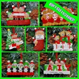 Decoración personalizada del árbol de Navidad de Navidad Adorno de regalo Nombres