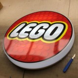 Panneau mural éclairé LEGO panneau de boîte lumineuse led, homme des cavernes, décoration intérieure
