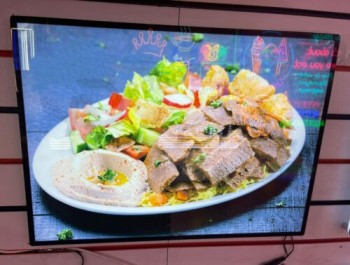 LIGHT BOX CON CORNICE A LED PER DISPLAY PER MENU PUBBLICITARI O DA ASPORTO 7MM