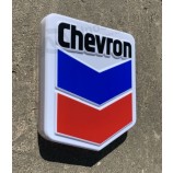 CHEVRON БЕНЗИН СВЕТОДИОДНЫЙ СВЕТОВОЙ КОРОБ ГАРАЖ ГАЗ МАЗУТ РЕКЛАМНАЯ СТЕНА ВЫВЕСКА AUTOMOBILIA