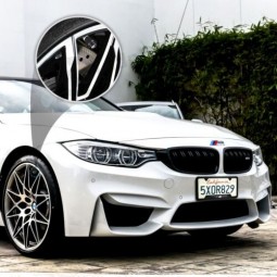 Рамка автомобильного номерного знака для держателя бирки BMW M US ЧЕРНЫЙ АЛЮМИНИЕВЫЙ ПЕРЕДНИЙ СЗАДИ 2 шт.