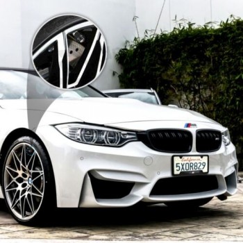 BMW M US 태그 홀더 블랙 알루미늄 프론트 백 2 Pcs 용 자동차 번호판 프레임