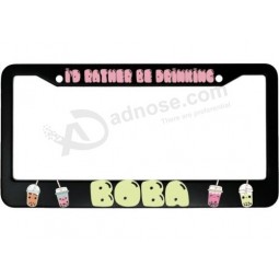 Ik drink liever Boba aluminium auto kentekenplaat frame