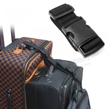 4 piezas Correas de equipaje Maleta Cinturón ajustable Agregar una correa de bolsa - Ligero