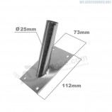 Bandiera nera Pole Holder Staffa per montaggio a parete Albero di Natale Flagpole Metallo singolo