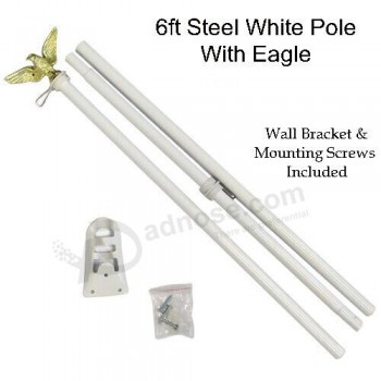 6ft Flag Pole Steel Wall Hanging House Flag Pole Wall Mounted Flag Pole Eagle