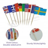Coupe du Monde Qatar 2022 Pays Drapeau Cure-dents Cupcake Cocktail Sticks 50/100x MIX