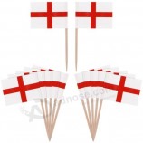 50pcs Angleterre Drapeau Cupcake Cake Topper Cure-dents Nourriture St Georges Party Flags