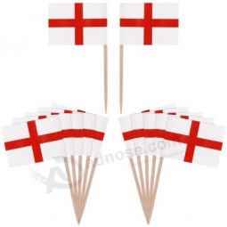 50pcs England Flagge Cupcake Cake Topper Zahnstocher Essen St. Georges Party Flaggen