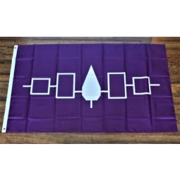 Nation iroquoise bannière drapeau Amérindien Tribu unie Tribal yy