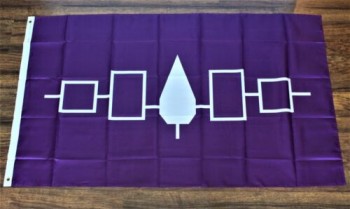 Nation iroquoise bannière drapeau Amérindien Tribu unie Tribal yy