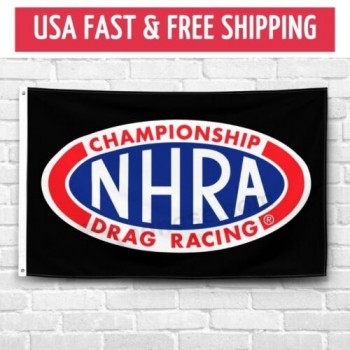 프리미엄 플래그 NHRA 드래그 레이싱 3x5 피트 배너 핫 로드 국가 협회 표지판